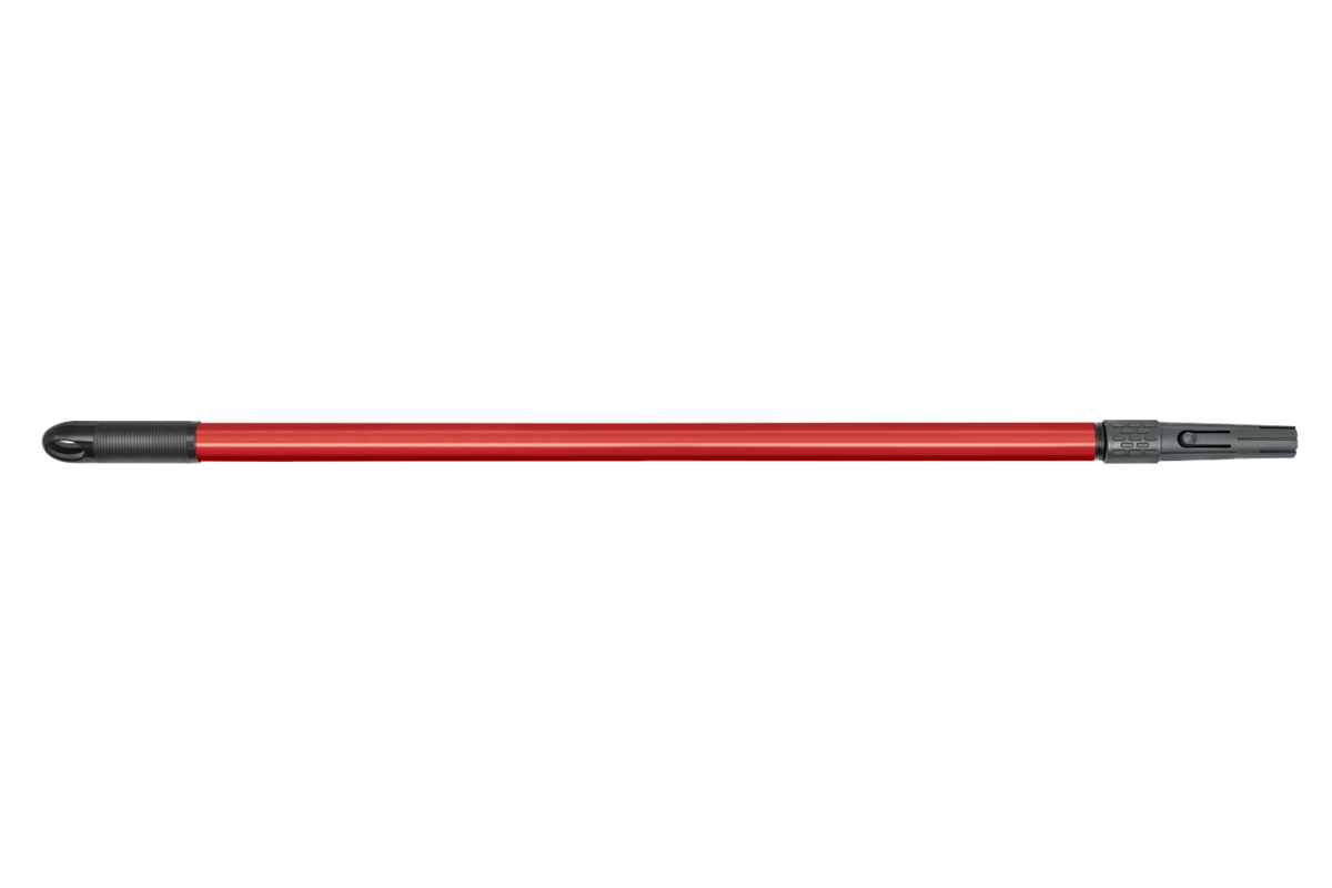 Extension pole with clip on device